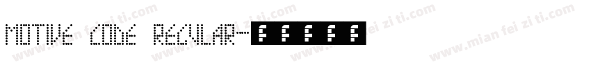 Motive Code Regular字体转换